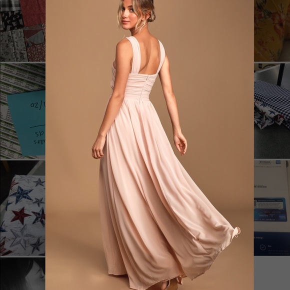 Lulu’s Blush Maxi Dress - Picture 2 of 3